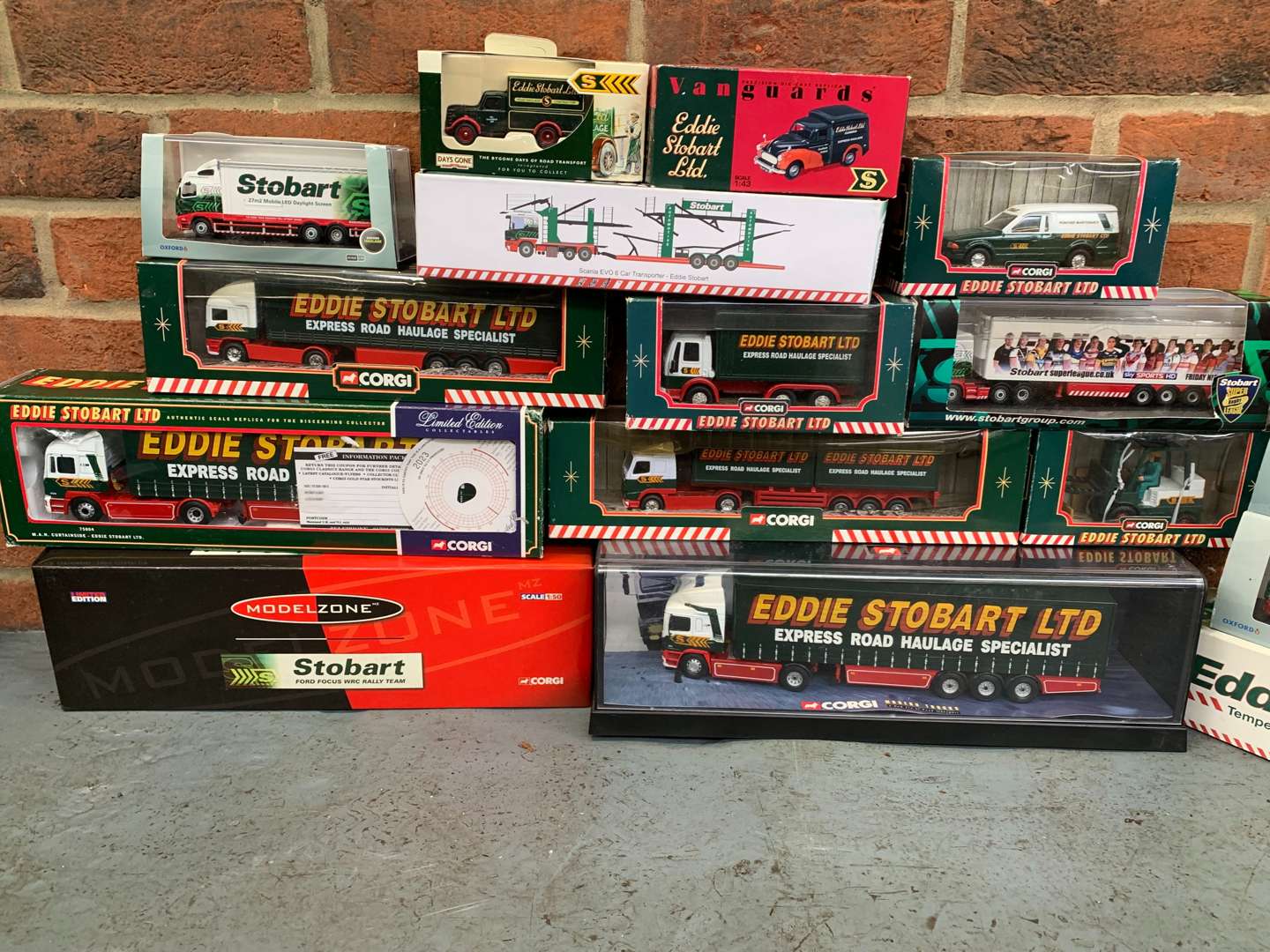 <p>Quantity of Boxed Eddie Stobart Die cast Lorries</p>