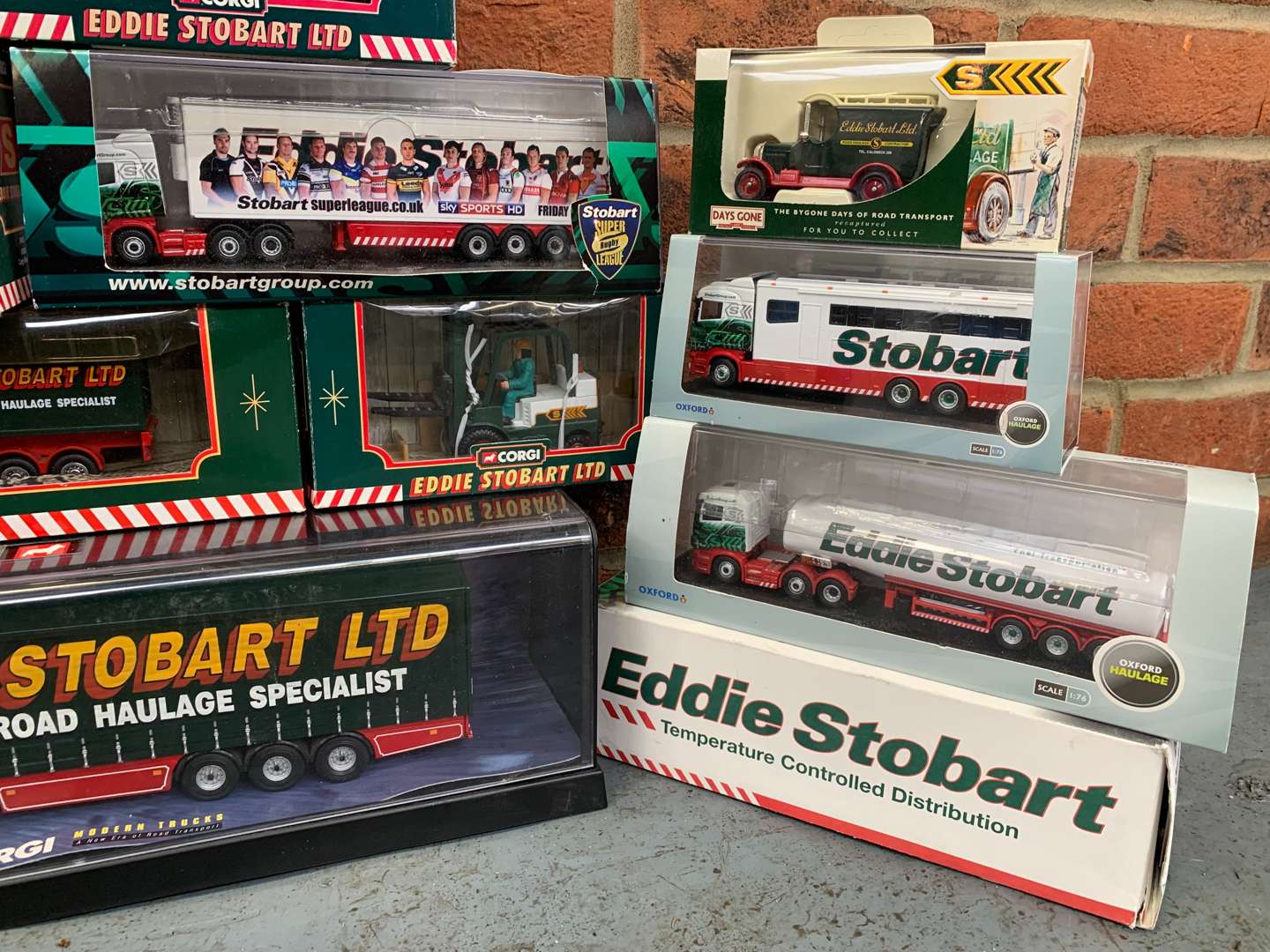 <p>Quantity of Boxed Eddie Stobart Die cast Lorries</p>