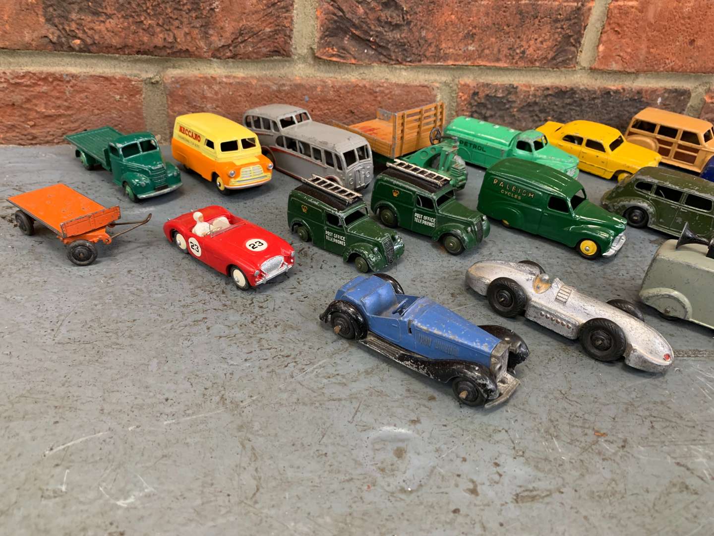 <p>Quantity of Play Worn Dinky Die Cast Cars</p>