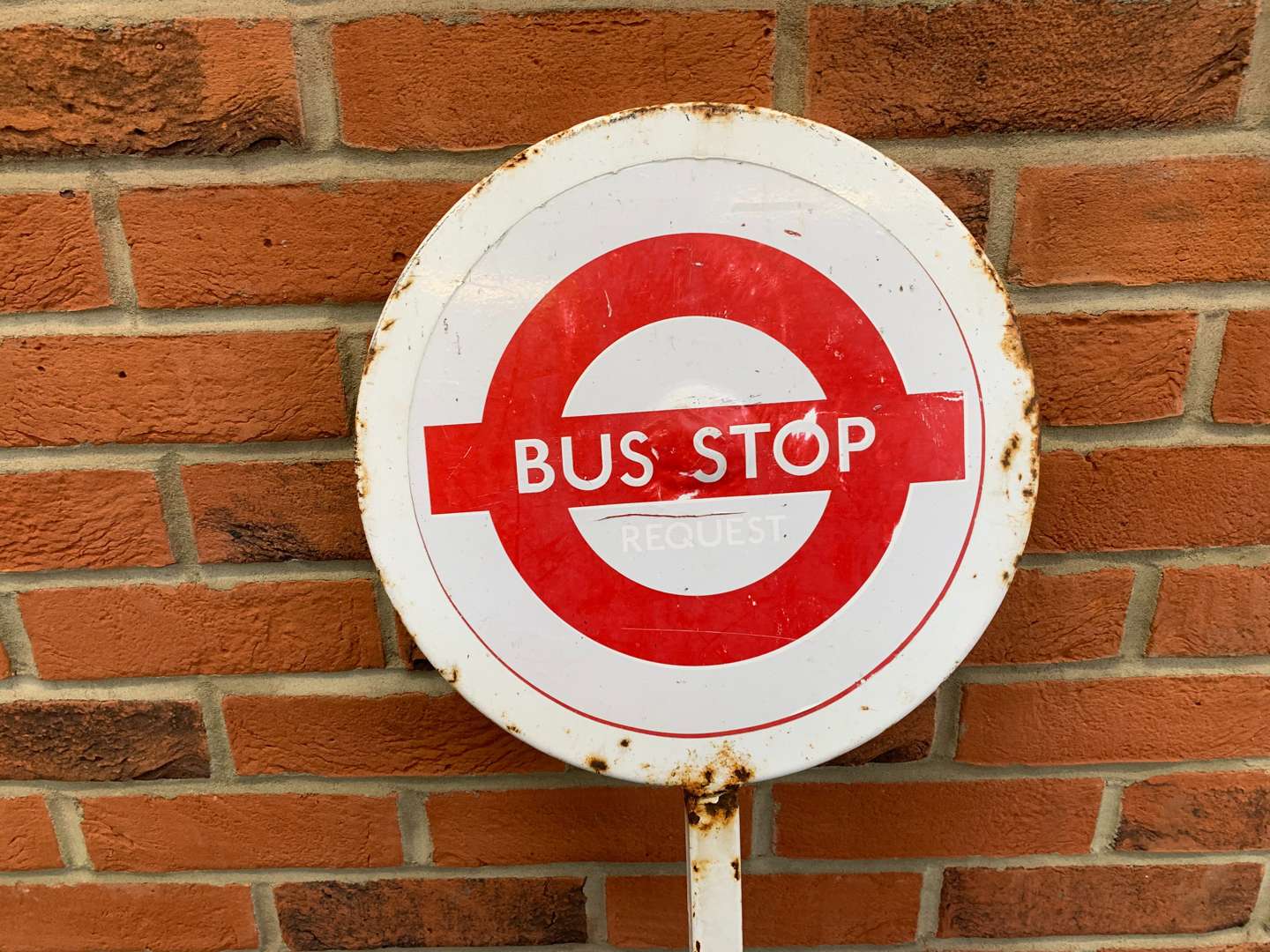 <p>Metal Bus Stop Sign</p>