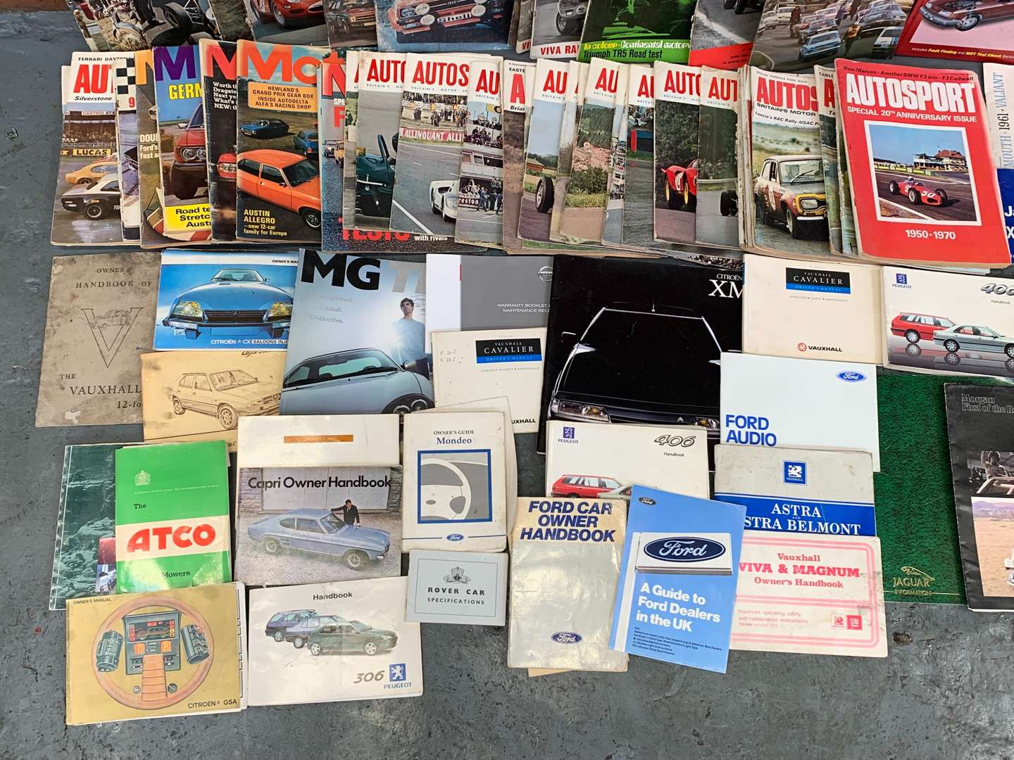 <p>Quantity of Autosport Magazines and Car Handbooks</p>