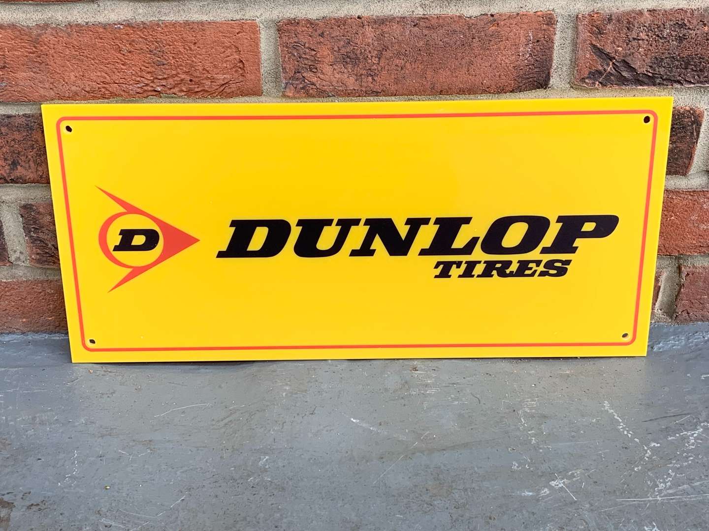 <p>Dunlop Tires Perspex Sign</p>