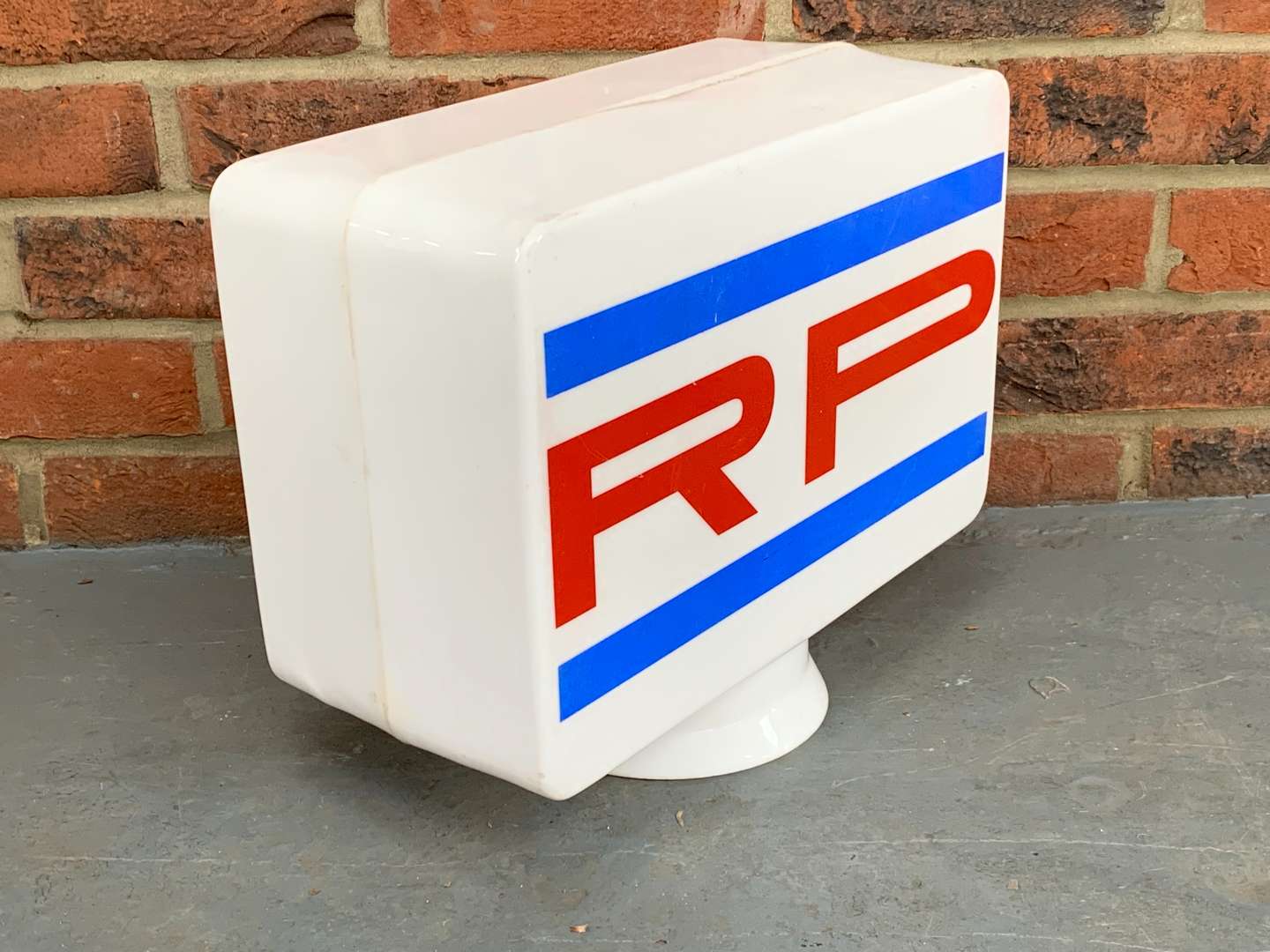 <p>Original Plastic “RP” Petrol Globe</p>