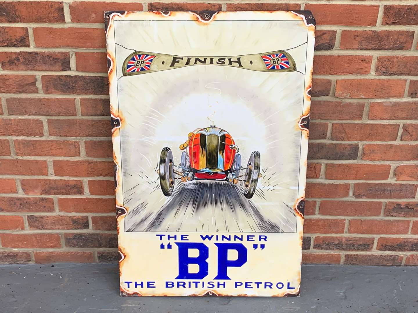 <p>BP “The British Petrol” Picture Painted On Board</p>