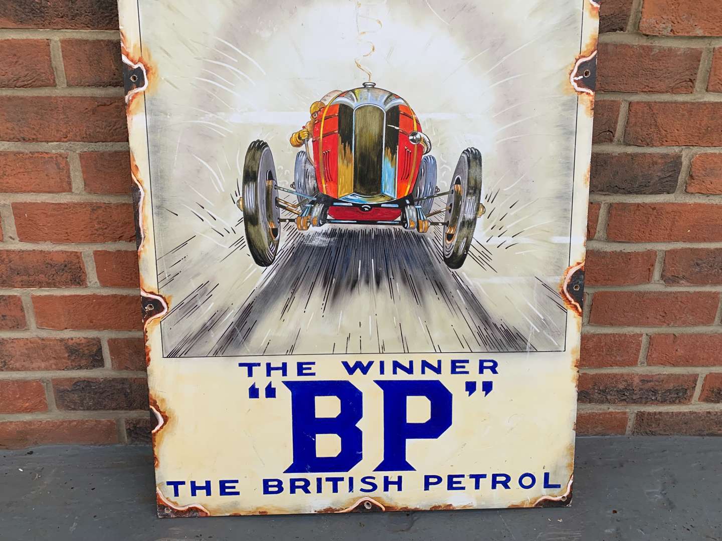 <p>BP “The British Petrol” Picture Painted On Board</p>