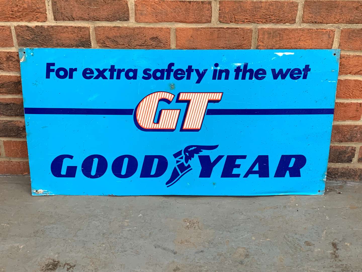 <p>Aluminium Goodyear GT Tyres Sign</p>