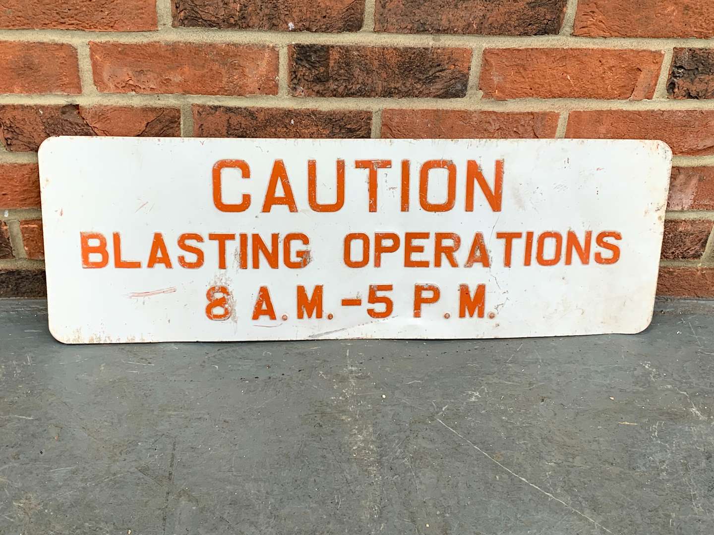 <p>Aluminium “Caution Blasting Operations” Sign</p>