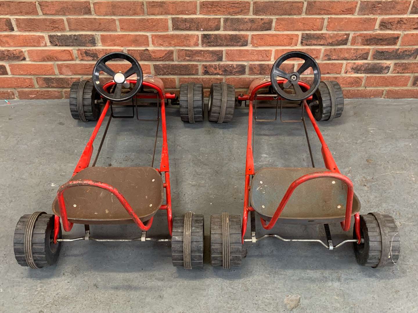 <p>Two Tin Plate Raleigh Childs Pedal Cars</p>