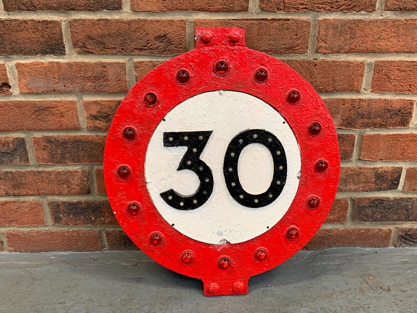 <p>Rare 1920/30's 30 MPH Road Sign &nbsp;</p>