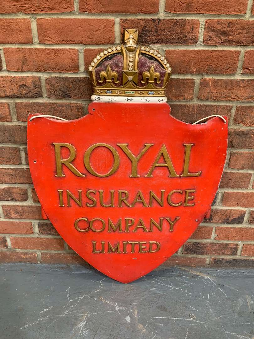 <p>Cast Aluminium Royal Insurance Company Ltd Shield Sign&nbsp;</p>