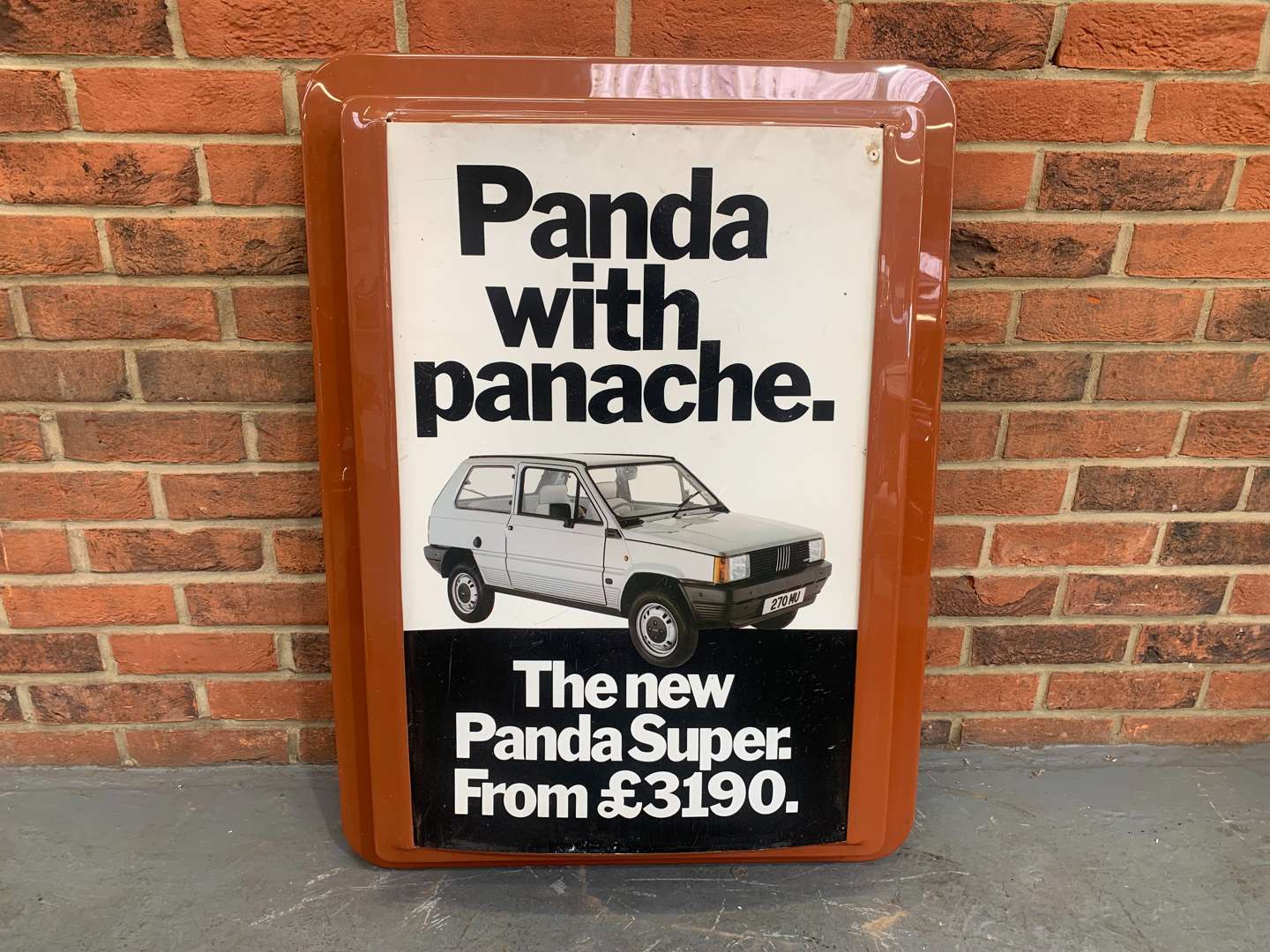 <p>Original Plastic Illuminated Panda With Panache Sign</p>