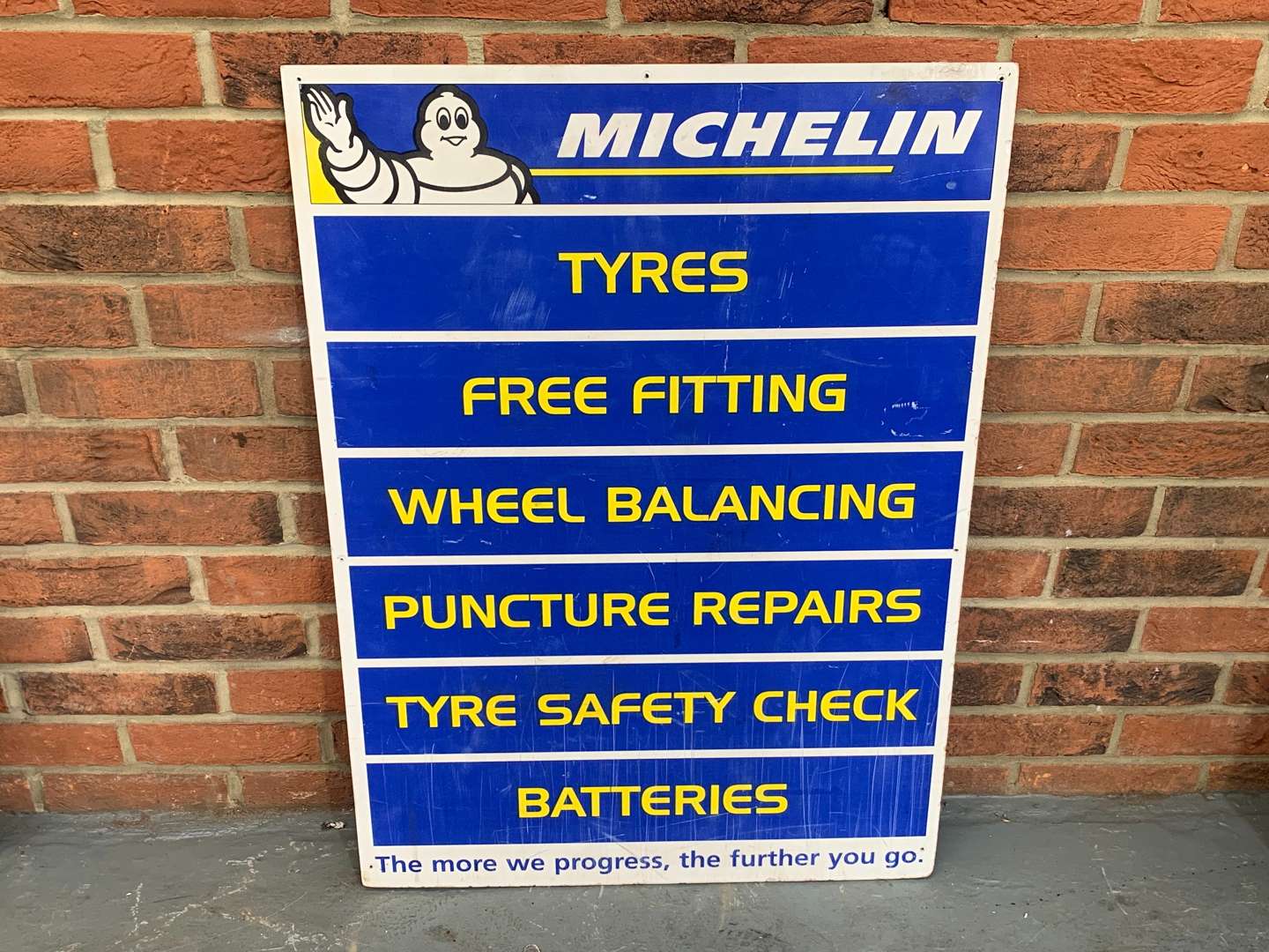 <p>Michelin Safety Check Plastic Sign</p>