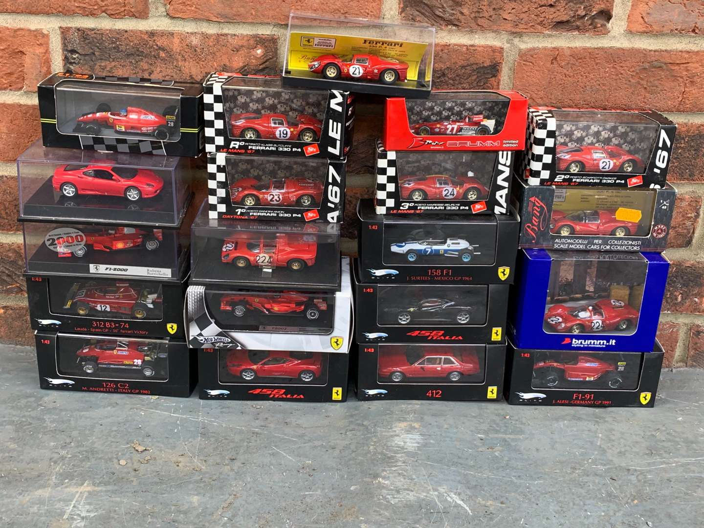 <p>Quantity of Boxed Die Cast Ferrari Model Cars</p>