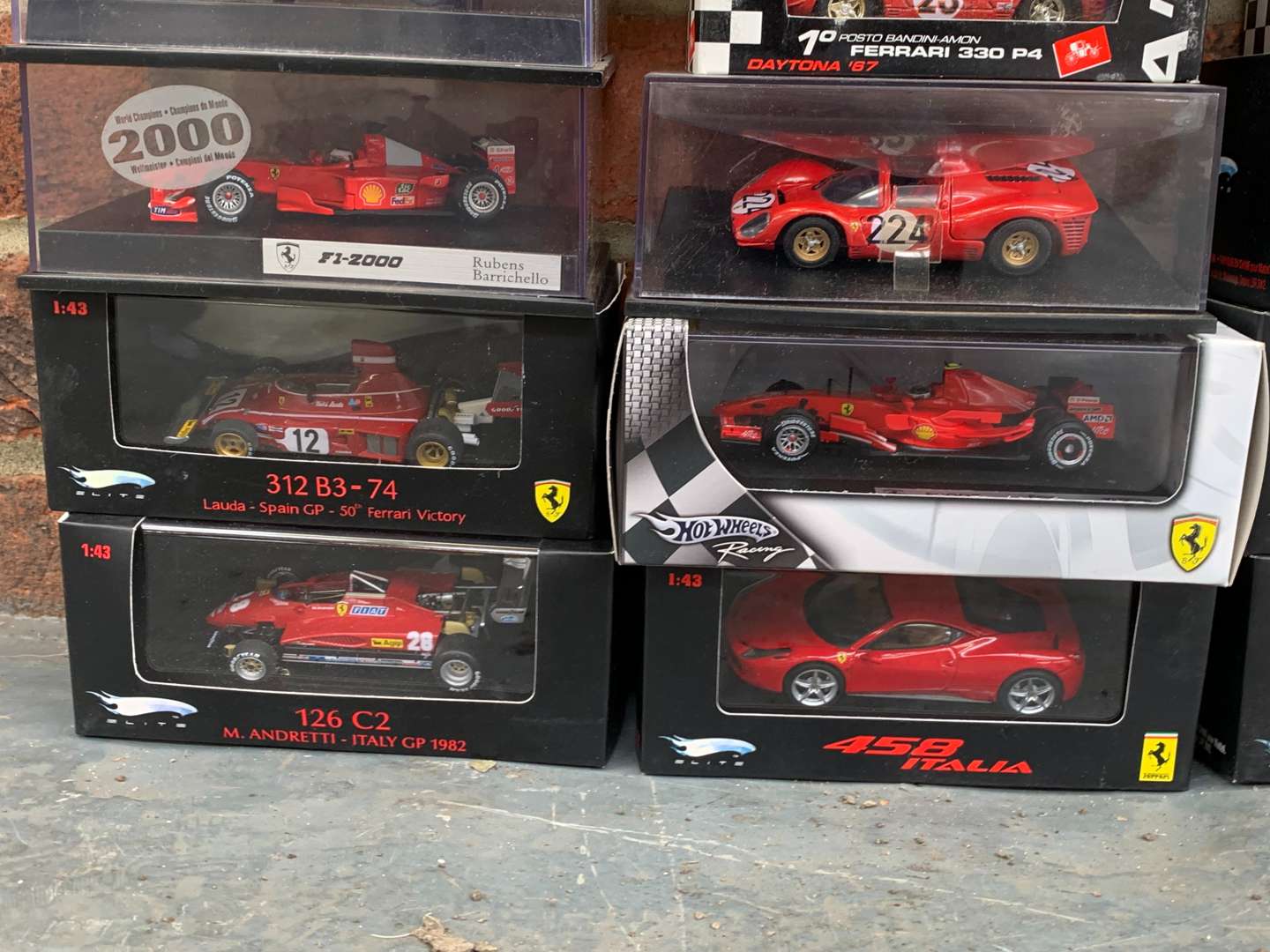 <p>Quantity of Boxed Die Cast Ferrari Model Cars</p>