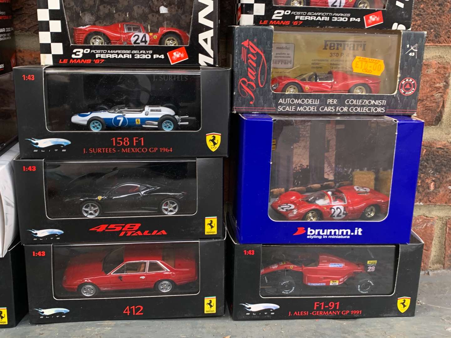 <p>Quantity of Boxed Die Cast Ferrari Model Cars</p>