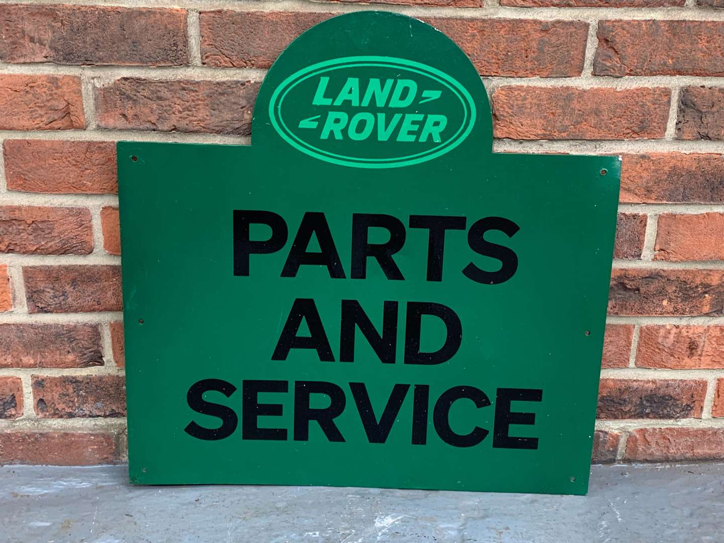 <p>Painted Metal Land Rover Part and Service Sign</p>