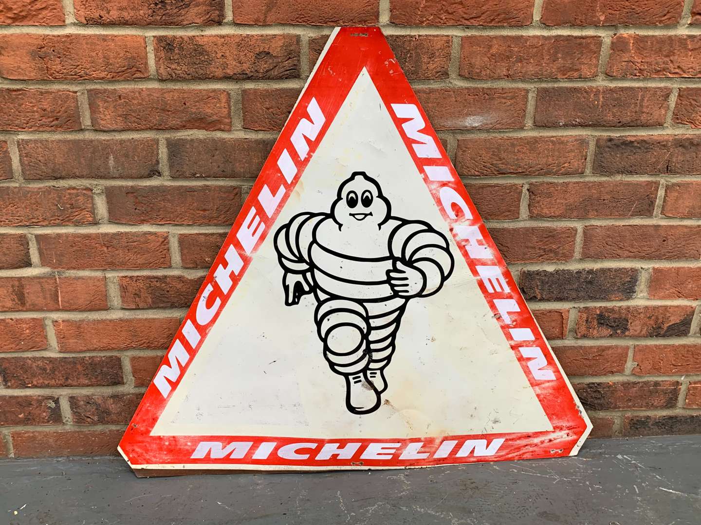 <p>Triangular Metal Made Michelin Sign</p>