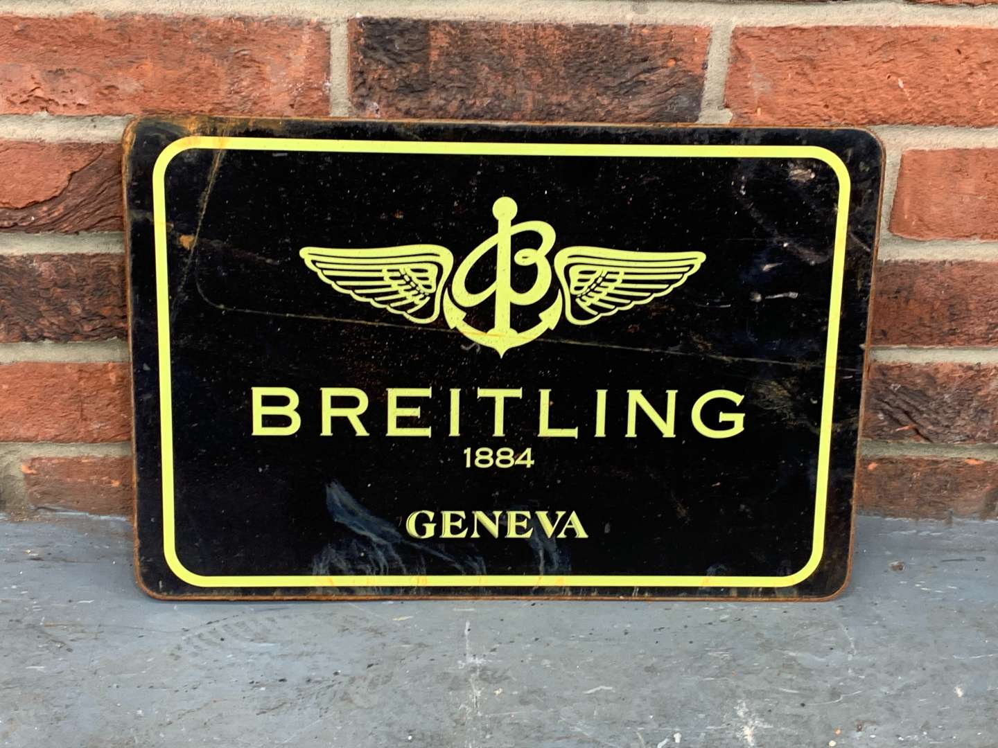 Metal Breitling Sign | Saturday 10th & Sunday 11th June Automobilia ...