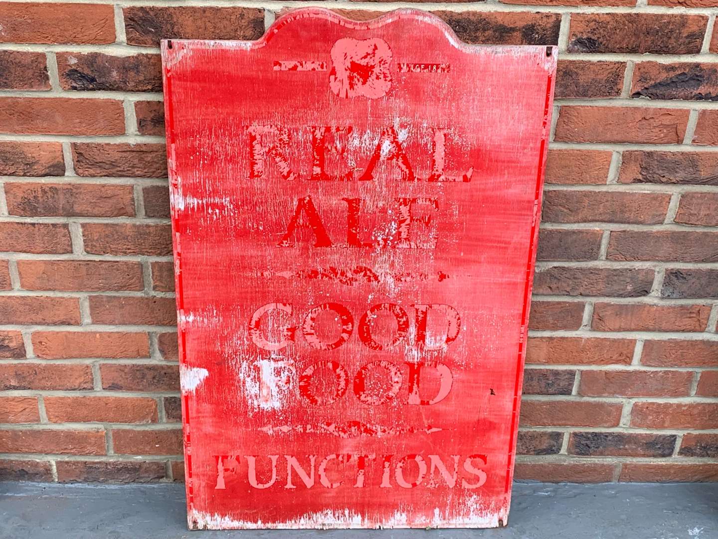 <p>Painted Texaco Oil Sign on Board</p>