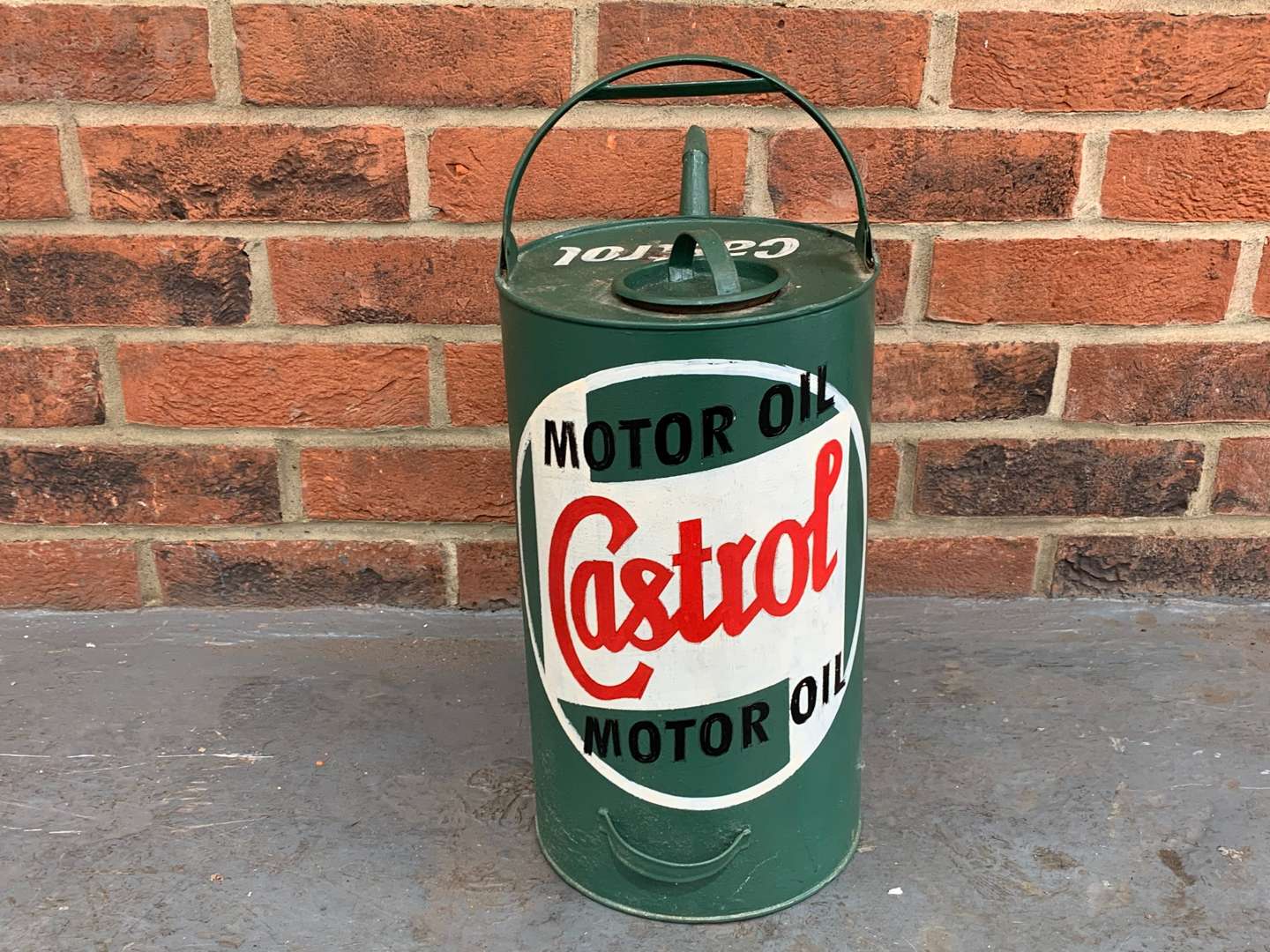 <p>Metal Painted Castrol Liveried Oil Can</p>