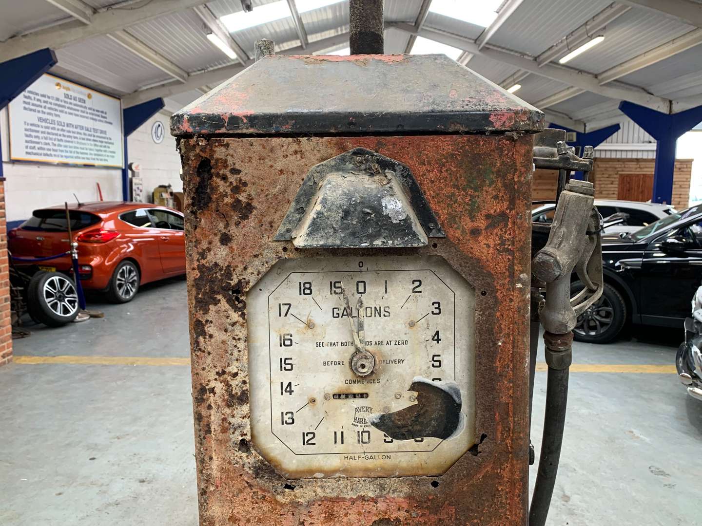 <p>1920/30's Clock Face Petrol Pump (For Restoration)</p>