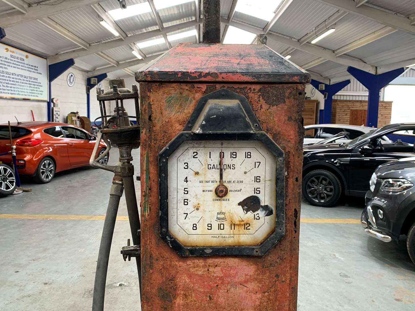 <p>1920/30's Clock Face Petrol Pump (For Restoration)</p>