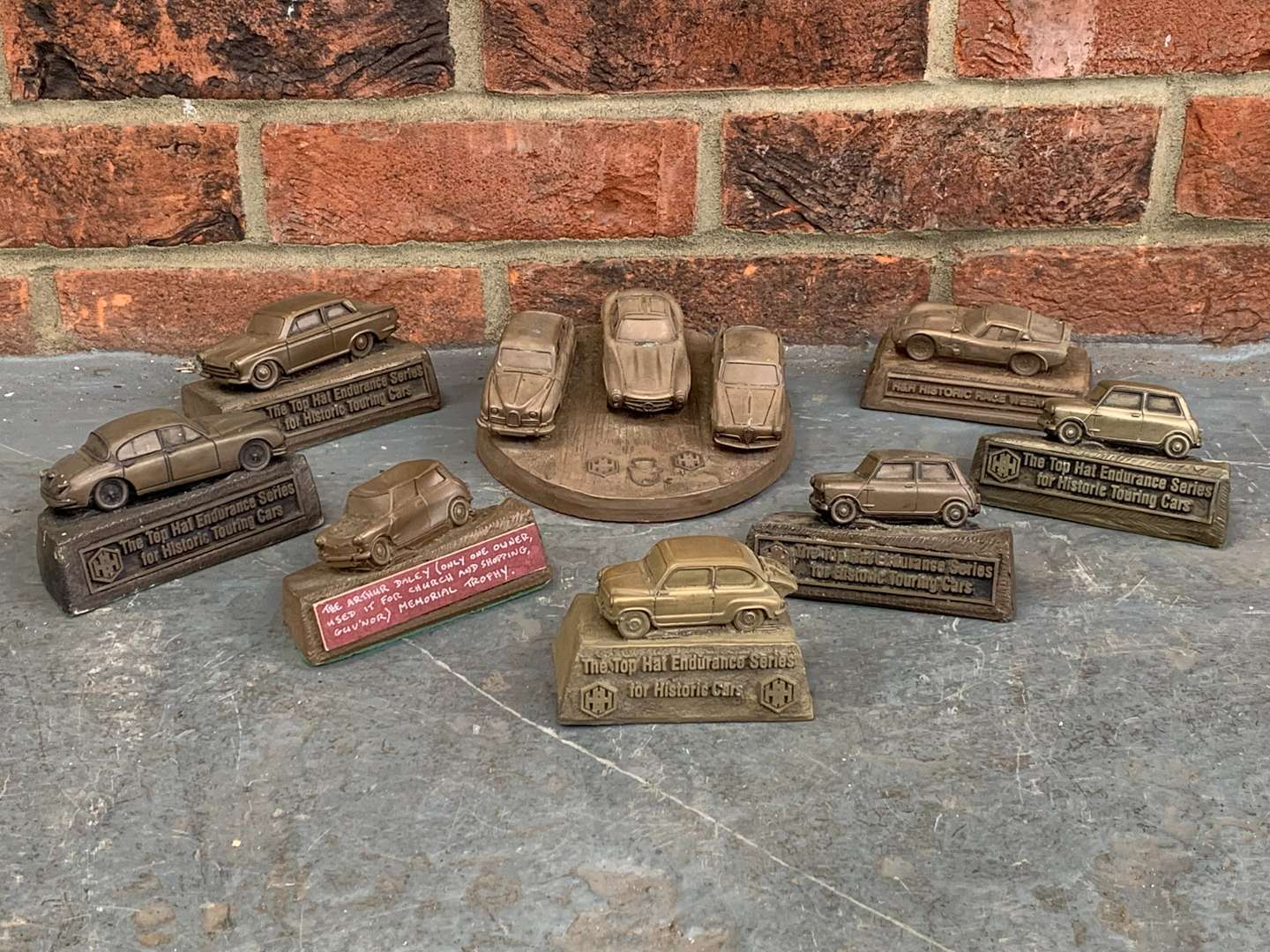 <p>Set of Eight Top Hat Racing Trophies</p>