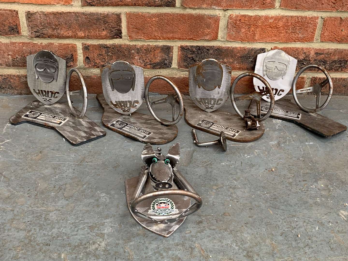 <p>Five HRDC Race Trophies By Micky Bolton&nbsp;</p>