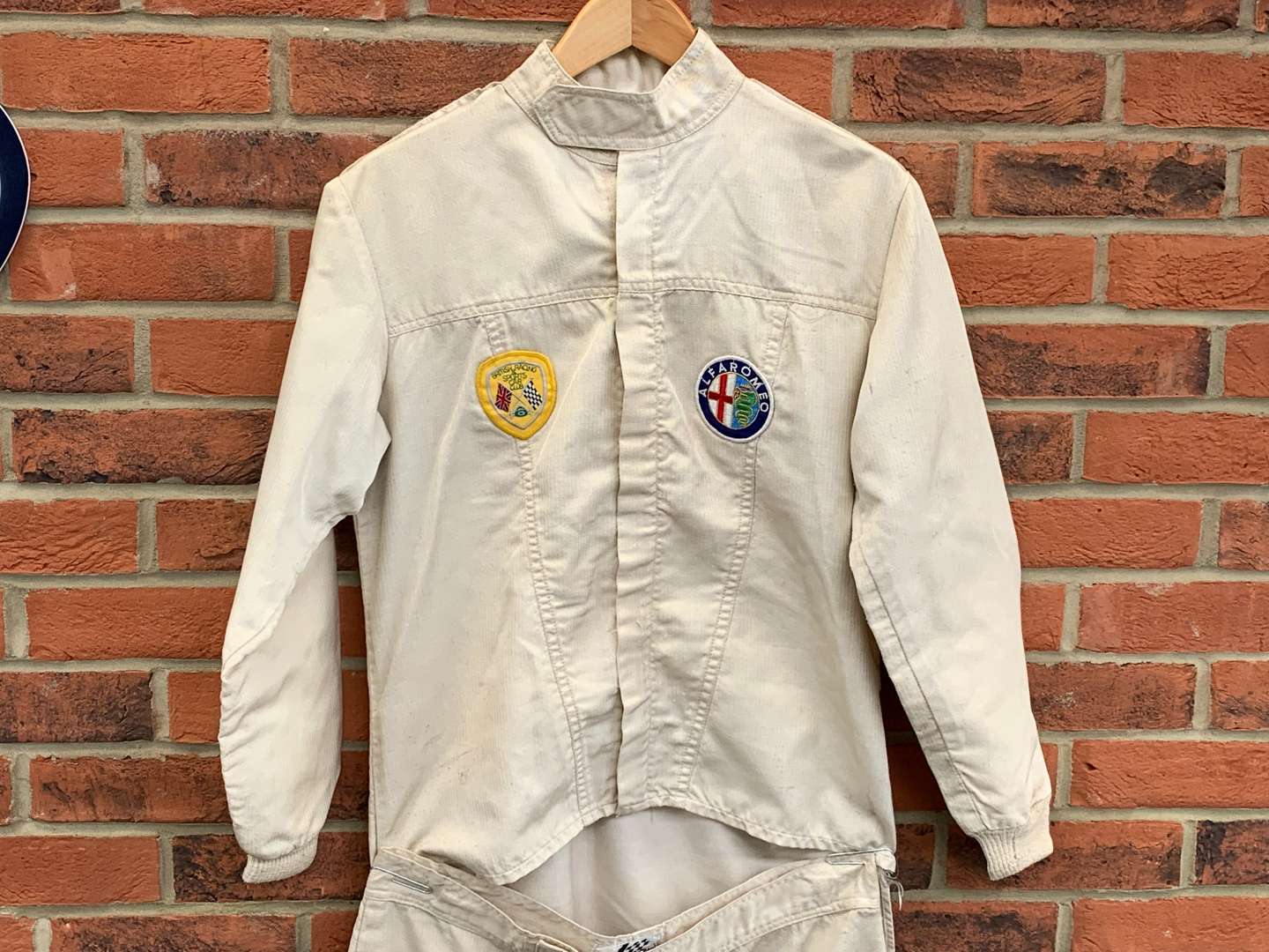 <p>1970's Unused Jaybrand Two Piece Race Suit</p>