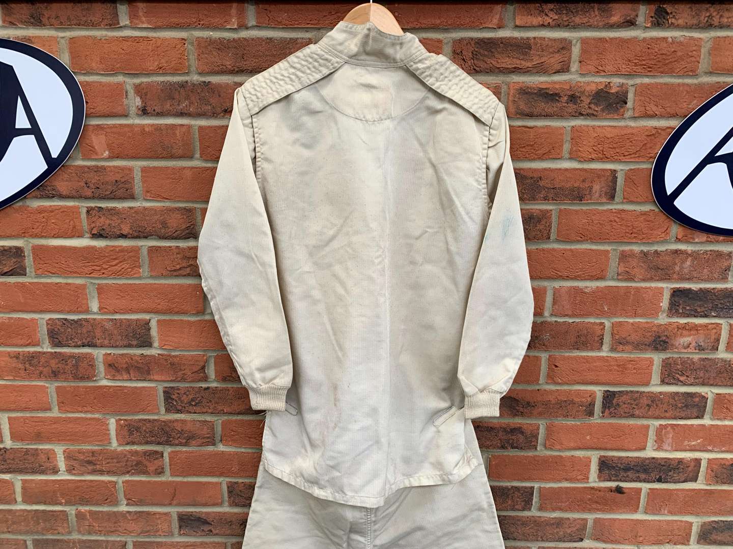 <p>1970's Unused Jaybrand Two Piece Race Suit</p>