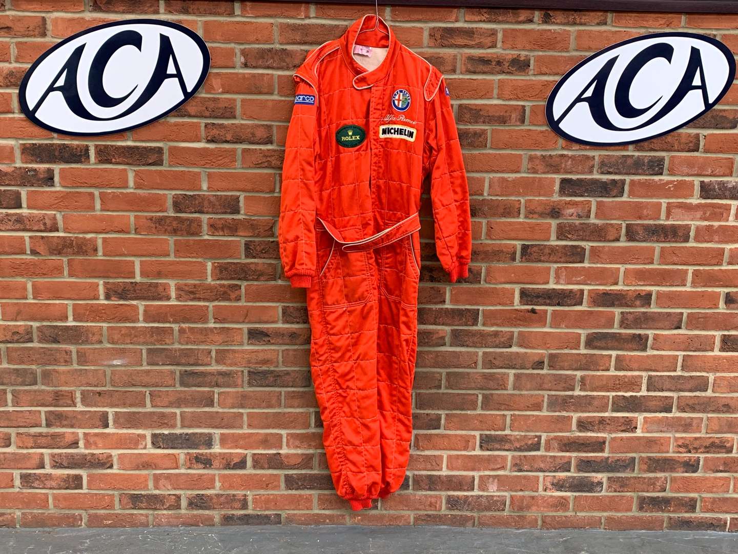 <p>Derek Warwick Prodrive Alfa Romeo 155 Race Suit</p>