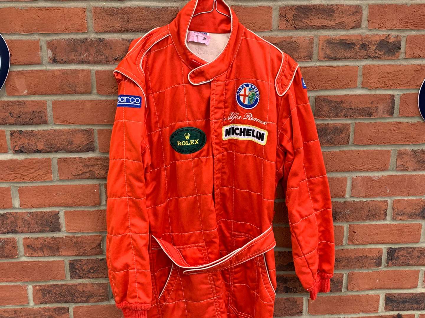 <p>Derek Warwick Prodrive Alfa Romeo 155 Race Suit</p>