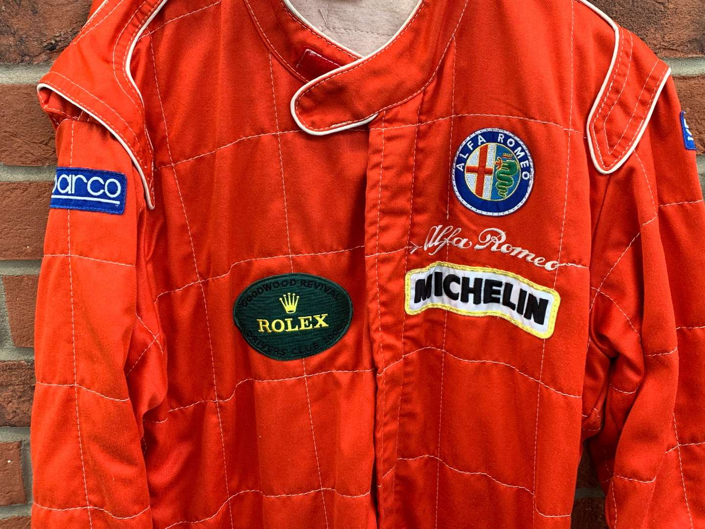 <p>Derek Warwick Prodrive Alfa Romeo 155 Race Suit</p>