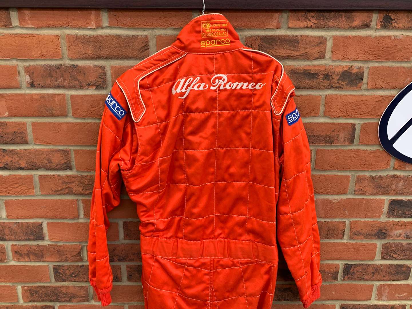 <p>Derek Warwick Prodrive Alfa Romeo 155 Race Suit</p>