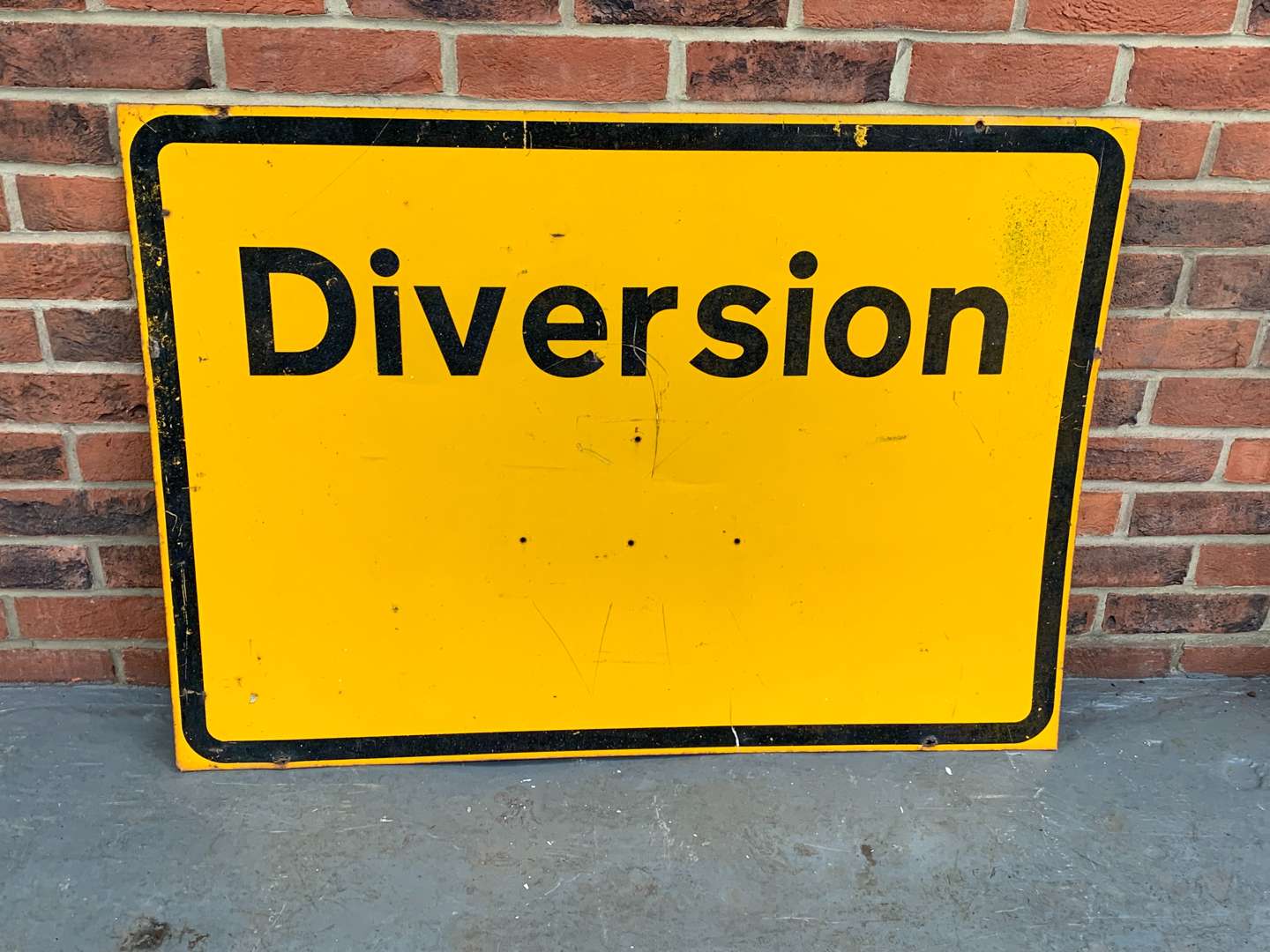 <p>Metal Diversion Road Sign</p>