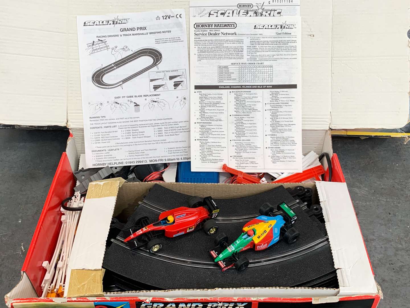 <p>Boxed Scalextric Grand Prix and Le Mans (2)</p>