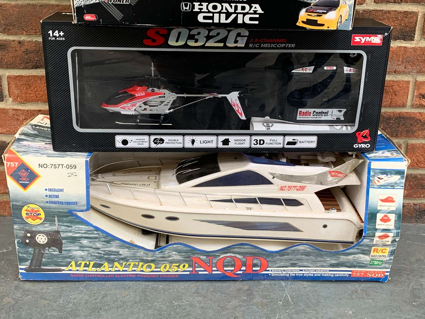 <p>Four Boxed Remote Controlled Car, Boat and Helicopters (4)</p>