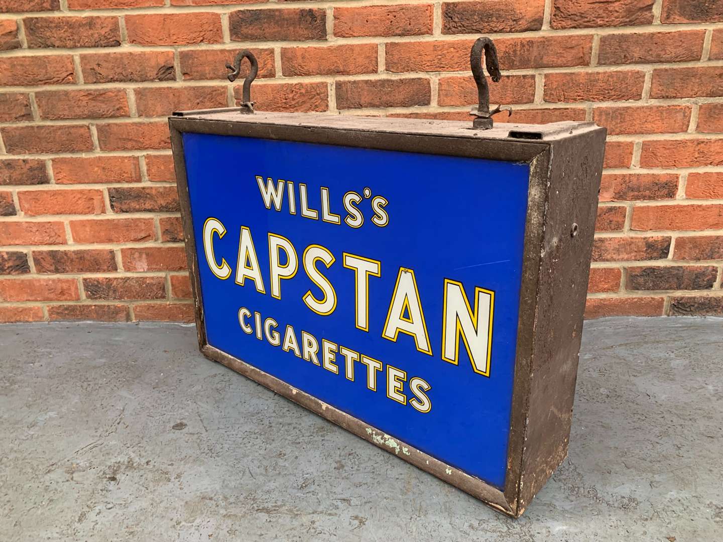 <p>Original 1920/30's Glass Wills Capstan Cigarettes Sign A/F&nbsp;</p>