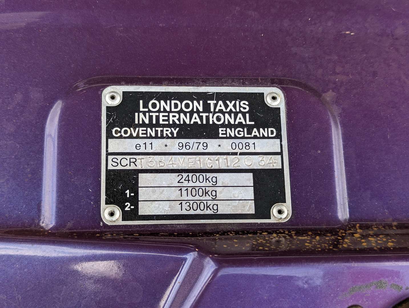 <p>2002 LONDON TAXIS INT TX1 LPG/FUEL</p>