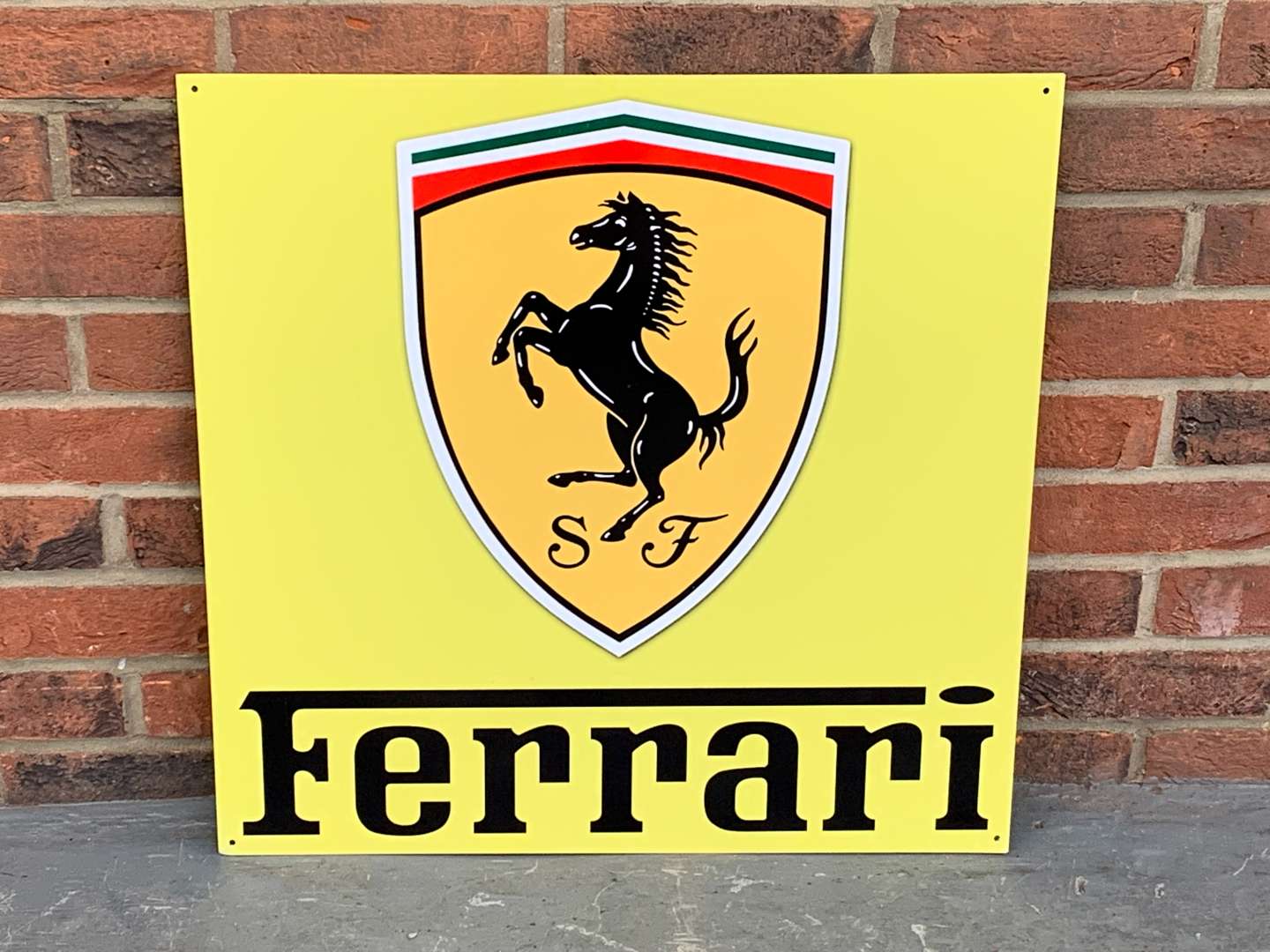 <p>Metal Ferrari Emblem Sign</p>