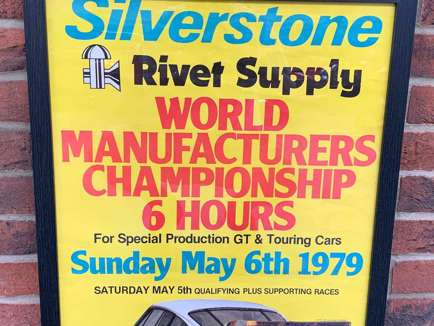 <p>Framed Original 1979 Silverstone Poster</p>