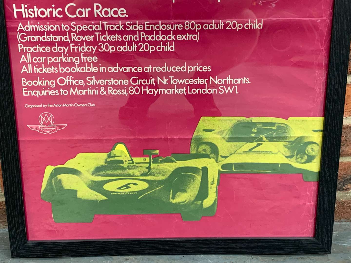 <p>Framed Original 1971 Silverstone Poster 56 x 82cm</p>
