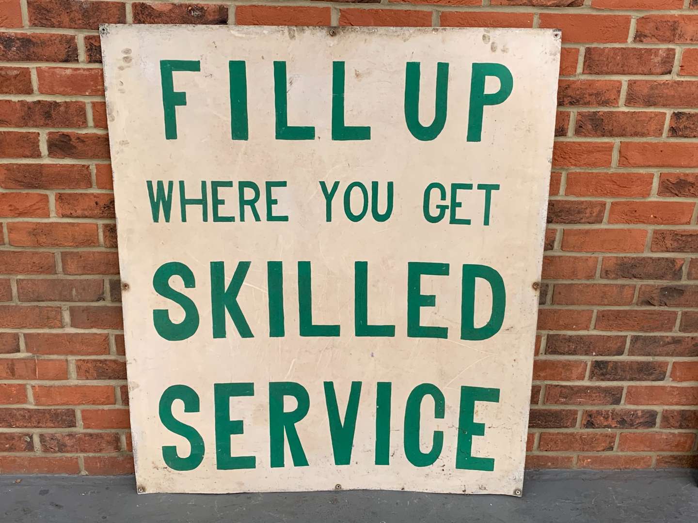 <p>Aluminium Made “ Fill Up Where You Get Skilled Service” Sign</p>