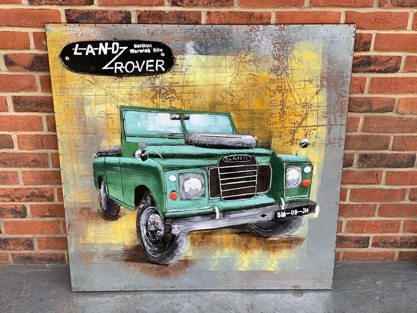 <p>Modern Metal Land Rover Wall Art</p>
