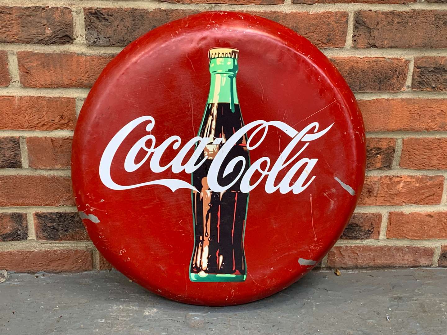 <p>Metal Coca-Cola Convex Sign</p>