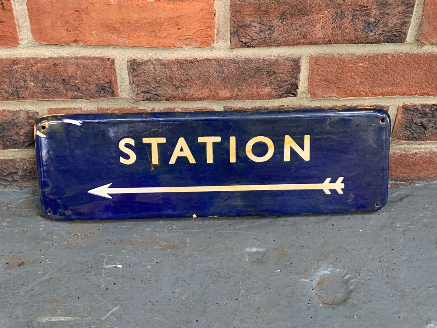 <p>Enamel Railway Station Sign</p>