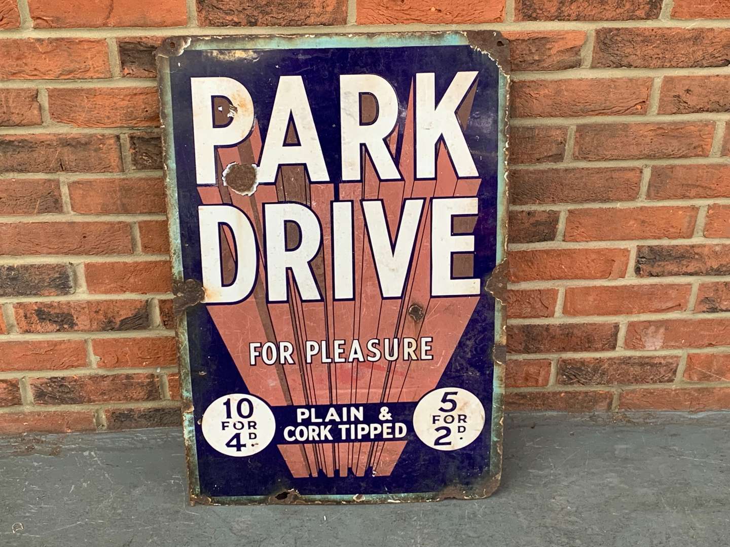 <p>Enamel Park Drive Sign</p>