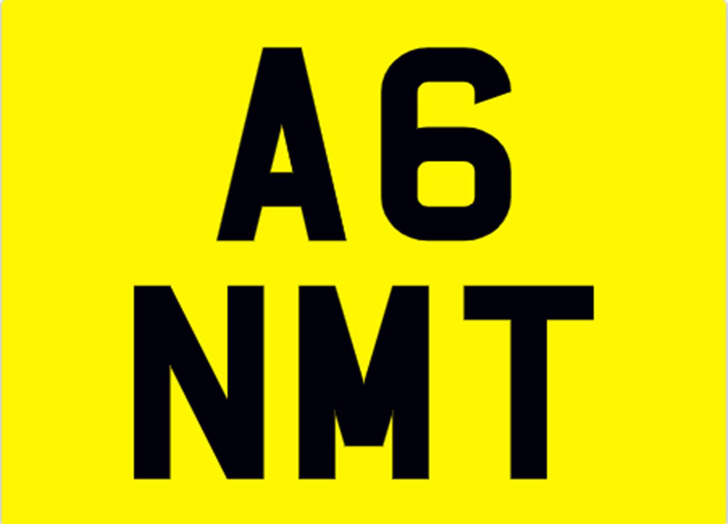 <p>&nbsp; A6 NMT REGISTRATION NUMBER</p>