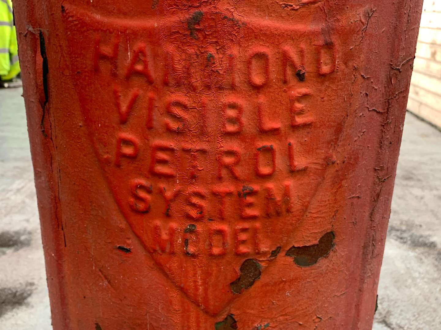 <p>Early Hammond Petrol Pump Casing</p>