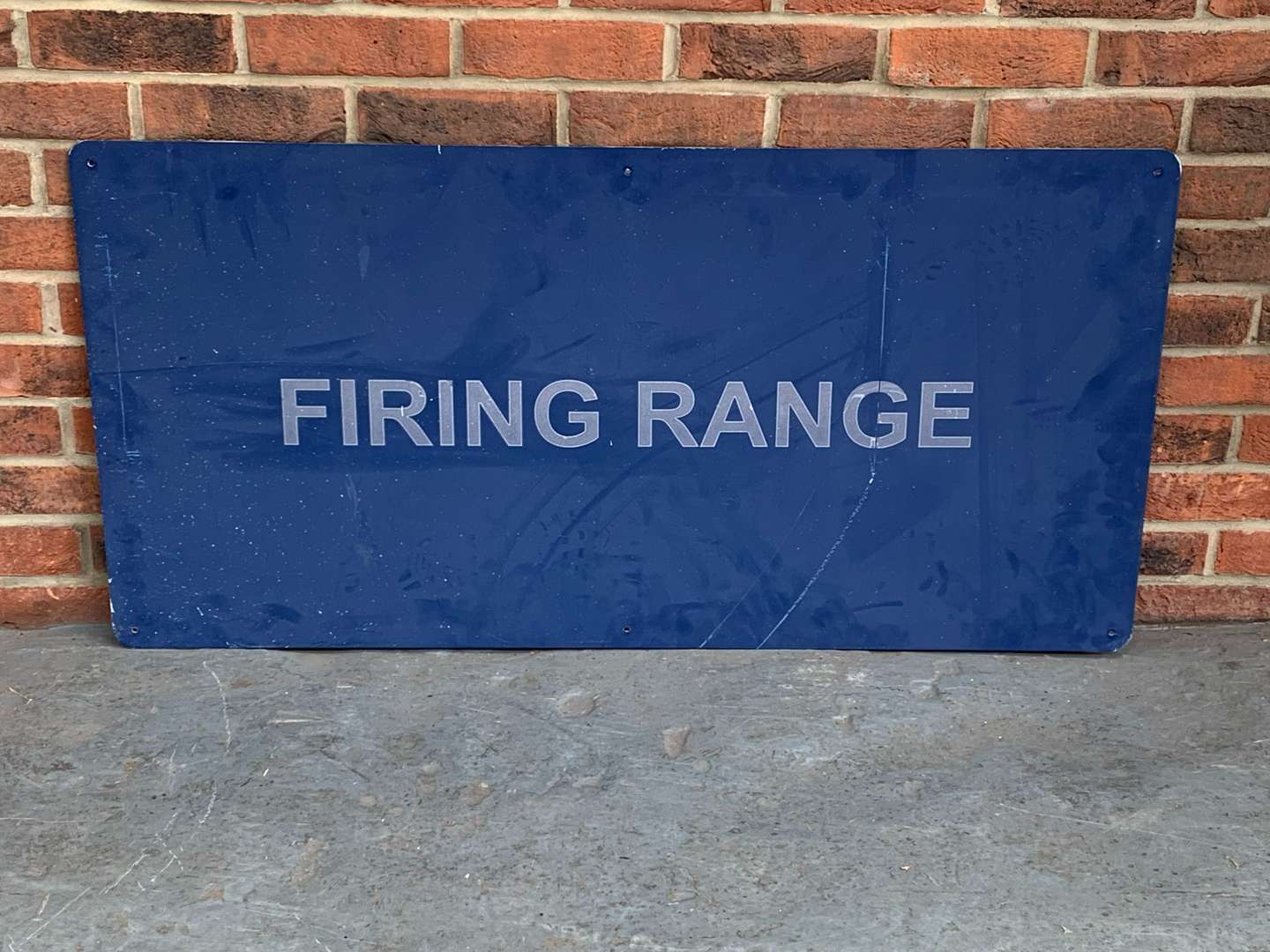<p>Metal Firing Range Sign</p>